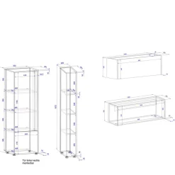 Wohnzimmer Schränke Set modern - Ahilav (vierteilig)