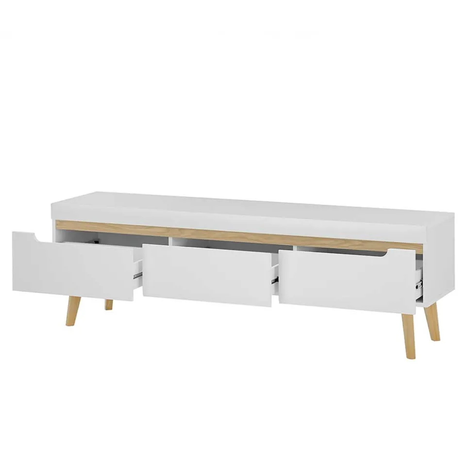 Wohnzimmer Schränke und Wandboard Set - Ginko (vierteilig)