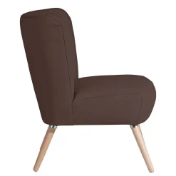 Wohnzimmer Sessel in Braun Kunstleder - Hippa