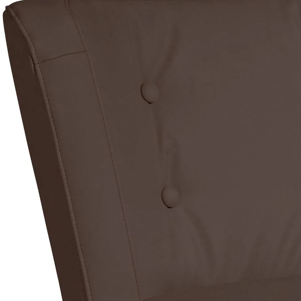 Wohnzimmer Sessel in Braun Kunstleder - Hippa