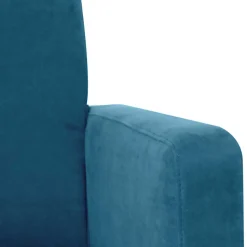 Wohnzimmer Sessel in Petrol Veloursbezug - Miragda