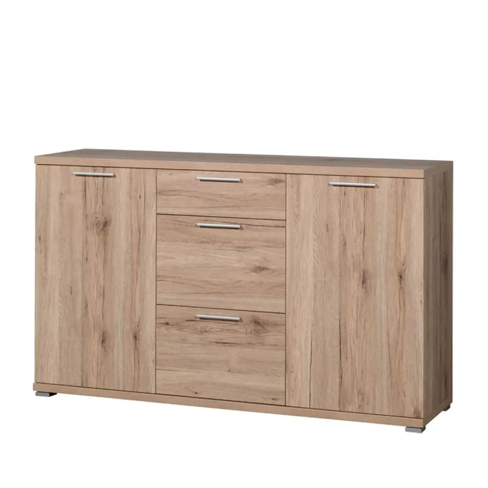 Wohnzimmer Sideboard Endrew in Eiche Sanremo