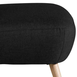 Wohnzimmer Stoffsessel in Schwarz - Adaliz