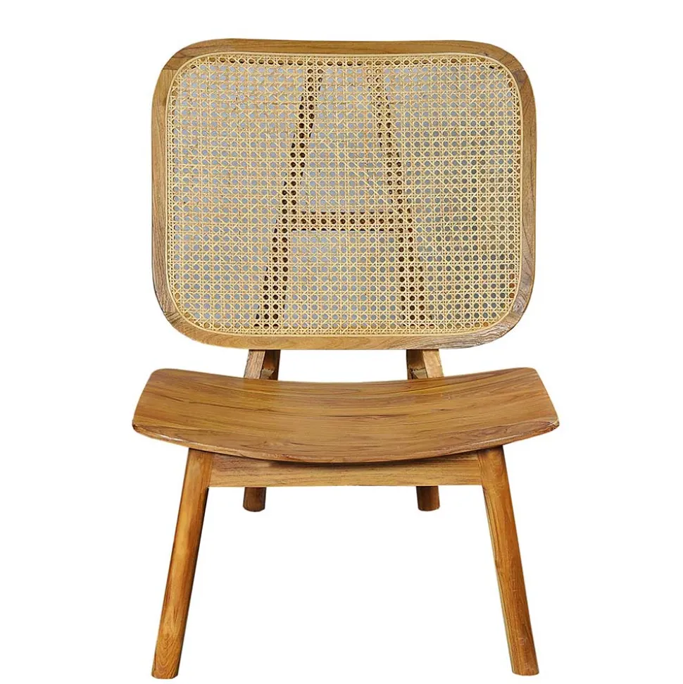 Wohnzimmer Stuhl aus Teak Massivholz - Vivienno