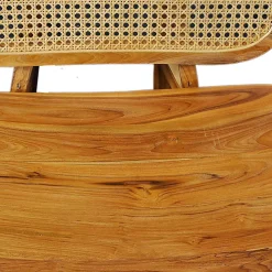 Wohnzimmer Stuhl aus Teak Massivholz - Vivienno