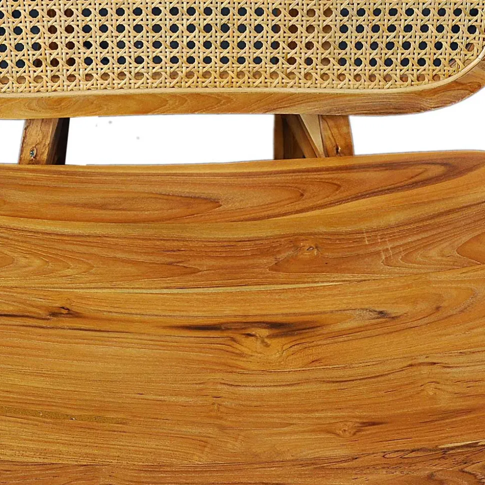 Wohnzimmer Stuhl aus Teak Massivholz - Vivienno