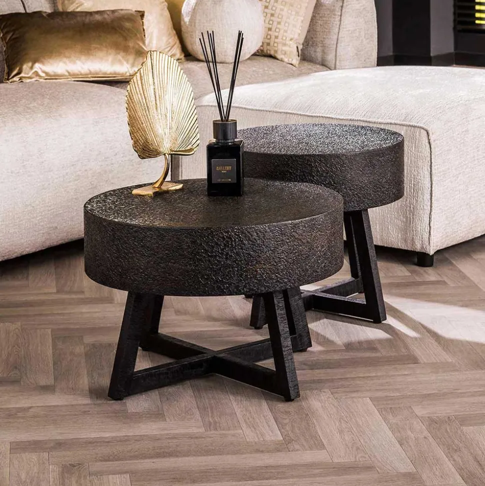 Wohnzimmer Tisch in Schwarzbraun - Myranga