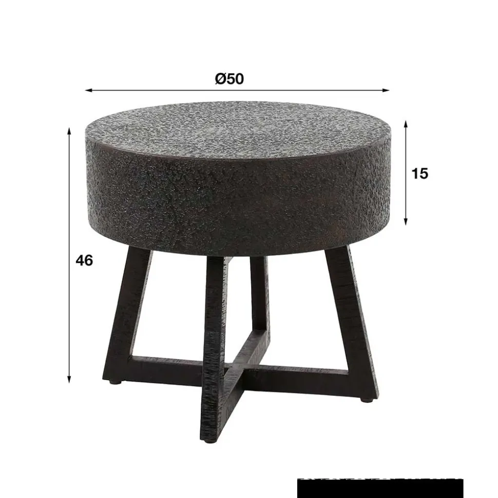 Wohnzimmer Tisch in Schwarzbraun - Myranga