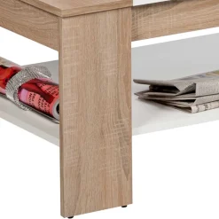 Wohnzimmer Tisch in Weiß & Sonoma-Eiche - Dranico