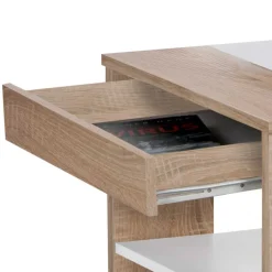 Wohnzimmer Tisch in Weiß & Sonoma-Eiche - Dranico