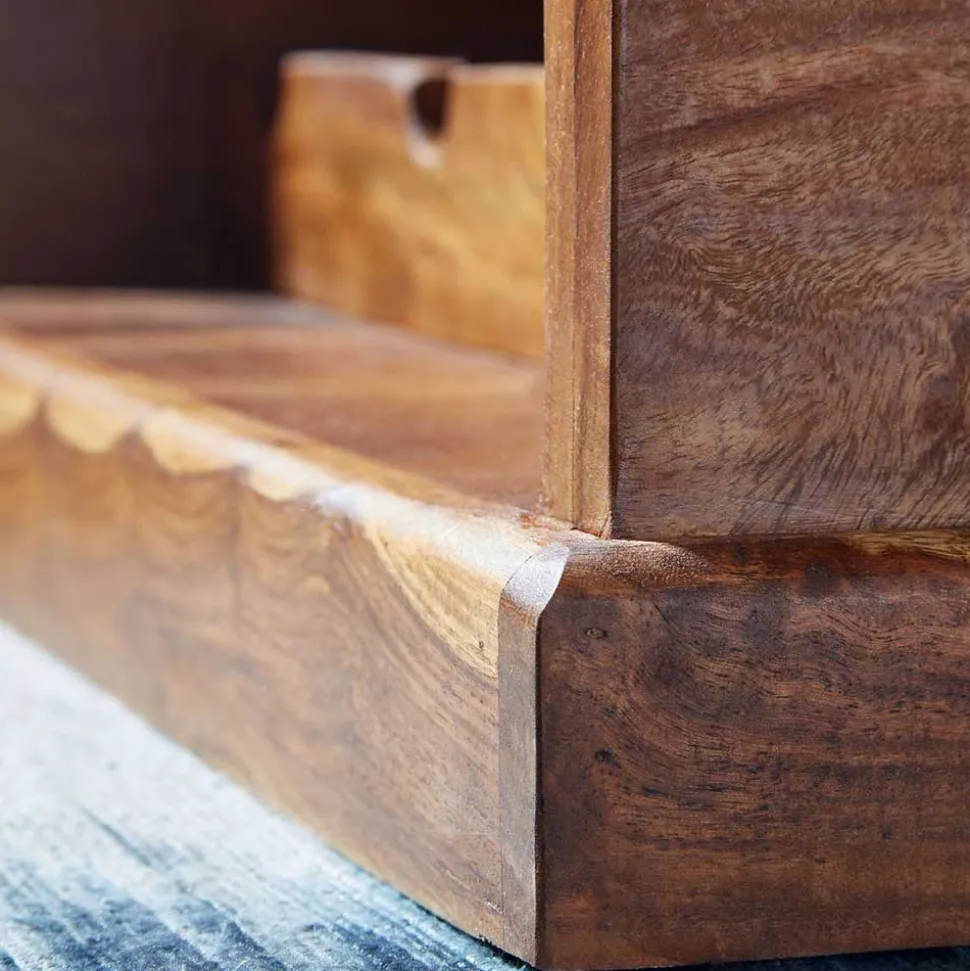 Wohnzimmer Truhentisch mit Weinregal - Ovalle