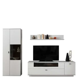Wohnzimmer TV Anbauwand 270 cm breit - Apulco (dreiteilig)