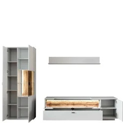 Wohnzimmer TV Anbauwand 270 cm breit - Apulco (dreiteilig)