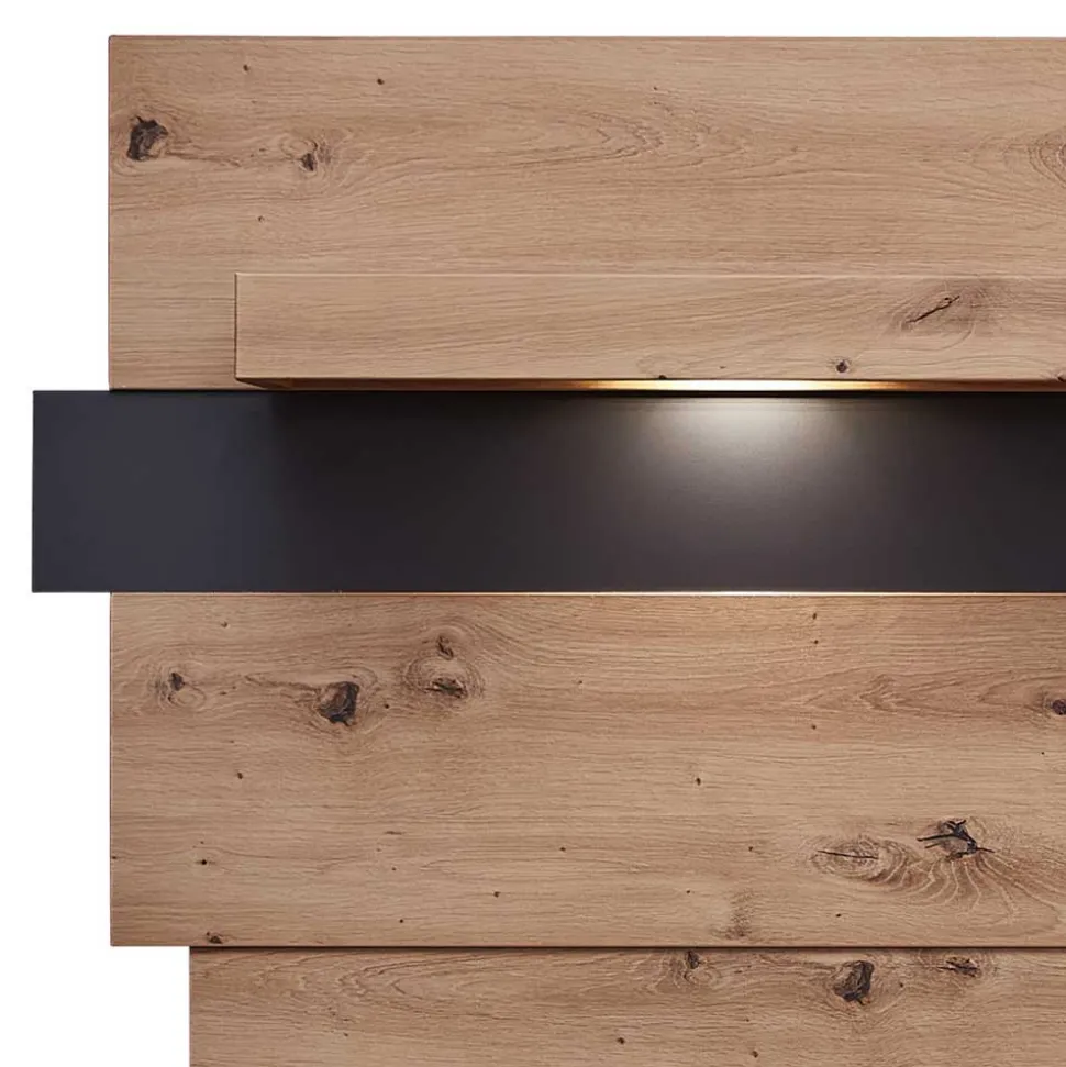 Wohnzimmer TV Anbauwand in Wildeiche - Kuetra (dreiteilig)