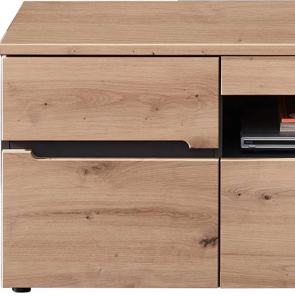 Wohnzimmer TV Anbauwand in Wildeiche - Kuetra (dreiteilig)