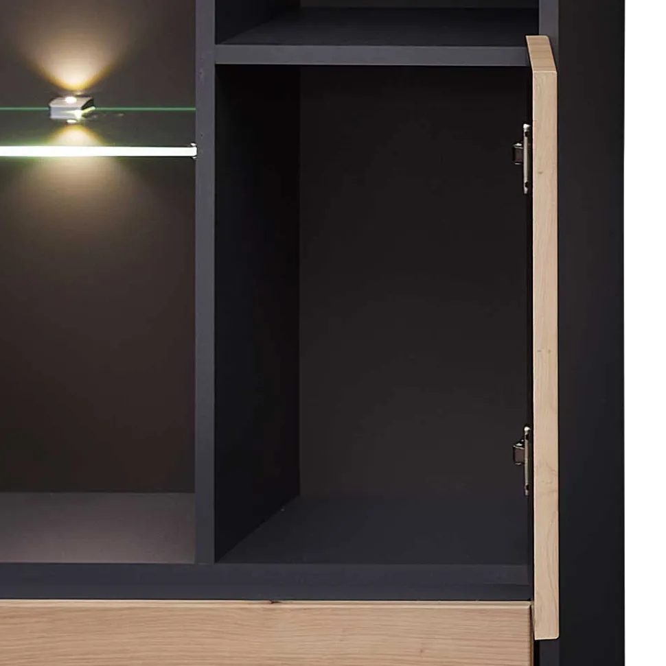 Wohnzimmer TV Anbauwand in Wildeiche - Kuetra (dreiteilig)