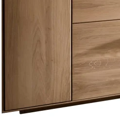 Wohnzimmer Vitrine aus Asteiche mit Metall - Clenza I