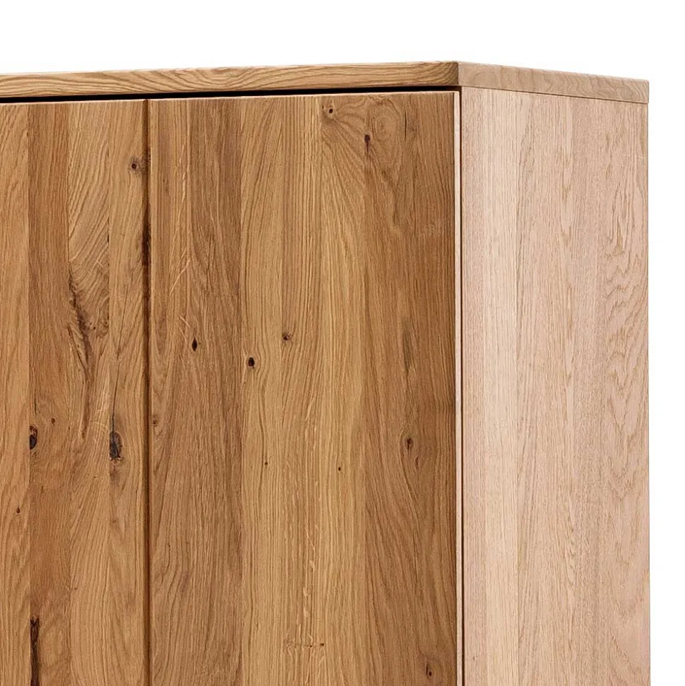 Wohnzimmer Vitrine in Eiche Bianco geölt - Crupean