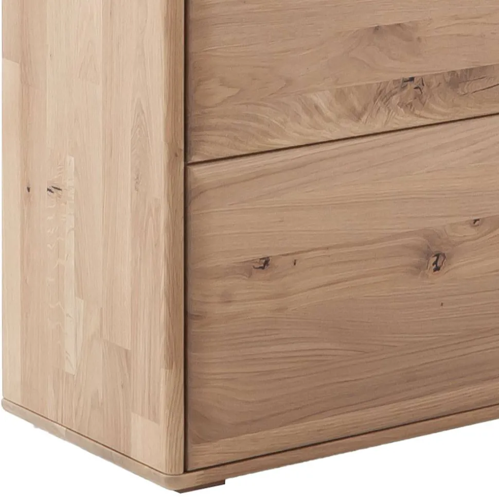 Wohnzimmer Vitrinenschrank in Asteiche Hell - Azzurian