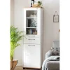 Wohnzimmer Vitrinenschrank in Weiß - Cabinda
