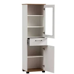 Wohnzimmer Vitrinenschrank in Weiß - Cabinda