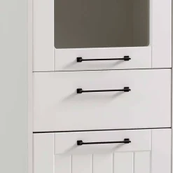 Wohnzimmer Vitrinenschrank in Weiß - Cabinda