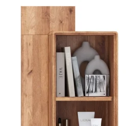 Wohnzimmer Wandregal aus Wildeiche Massivholz - Holiday