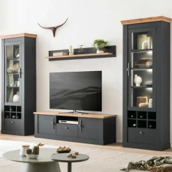 Wohnzimmer Wohnwand - Landhaus modern - Lionel (vierteilig)