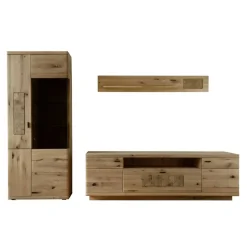 Wohnzimmer Wohnwand in Asteiche Hell - Losiamos (dreiteilig)