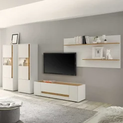 Wohnzimmer Wohnwand Set - Nonessia (vierteilig)