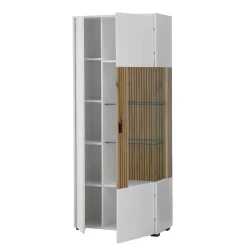 Wohnzimmer Wohnwand Set zweifarbig - Nenaloro (dreiteilig)