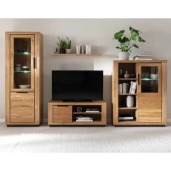 Wohnzimmer Wohnwand teilmassiv - Vlacoma (vierteilig)