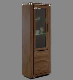 Wohnzimmer Wohnwand teilmassiv - Vlacoma (vierteilig)