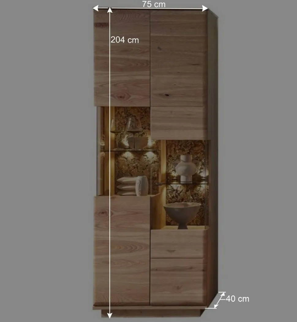 Wohnzimmereinrichtung Wohnwand Set - Cassna (dreiteilig)