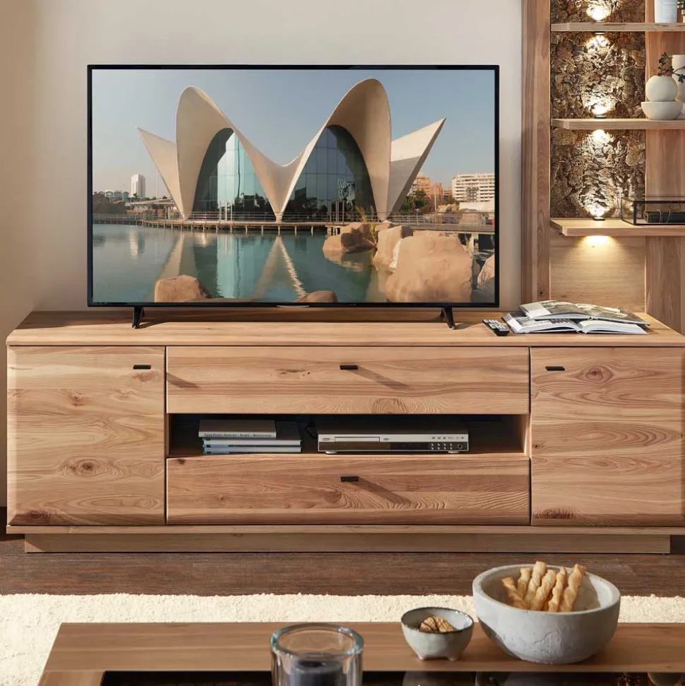 Wohnzimmereinrichtung Wohnwand Set - Cassna (dreiteilig)