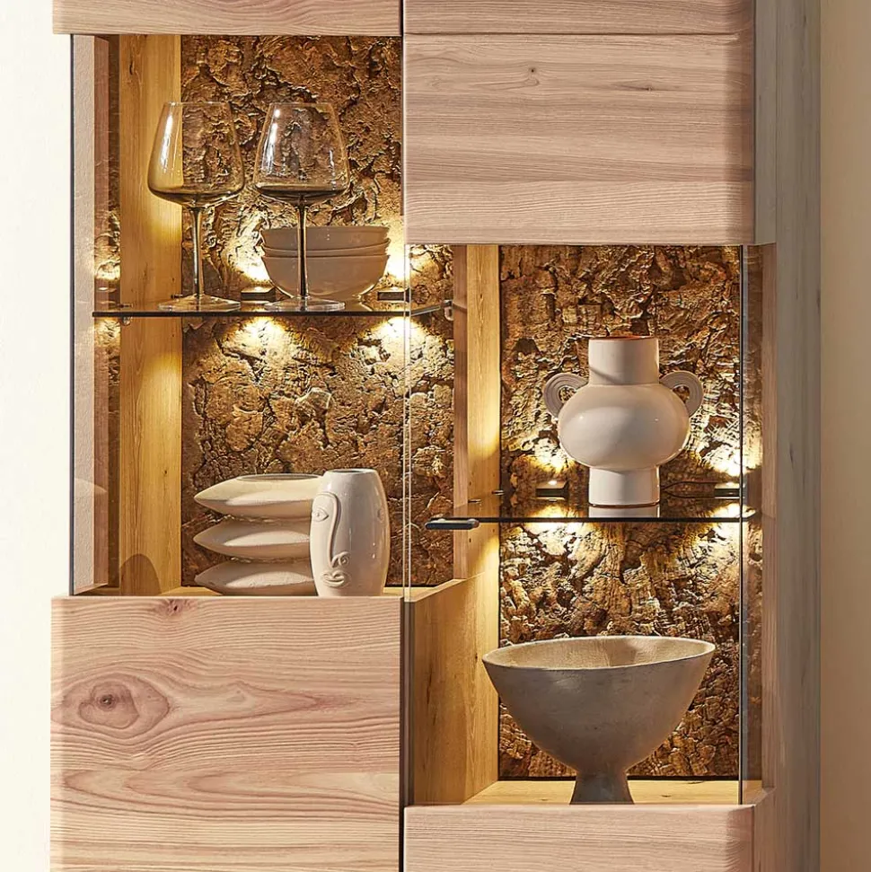 Wohnzimmereinrichtung Wohnwand Set - Cassna (dreiteilig)