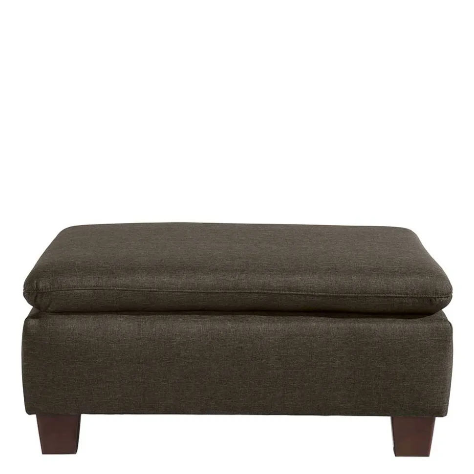 Wohnzimmerhocker in Dunkelbraun - Faith