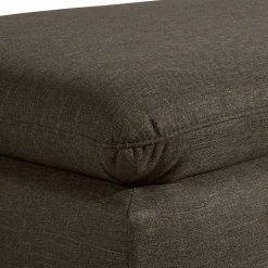 Wohnzimmerhocker in Dunkelbraun - Faith