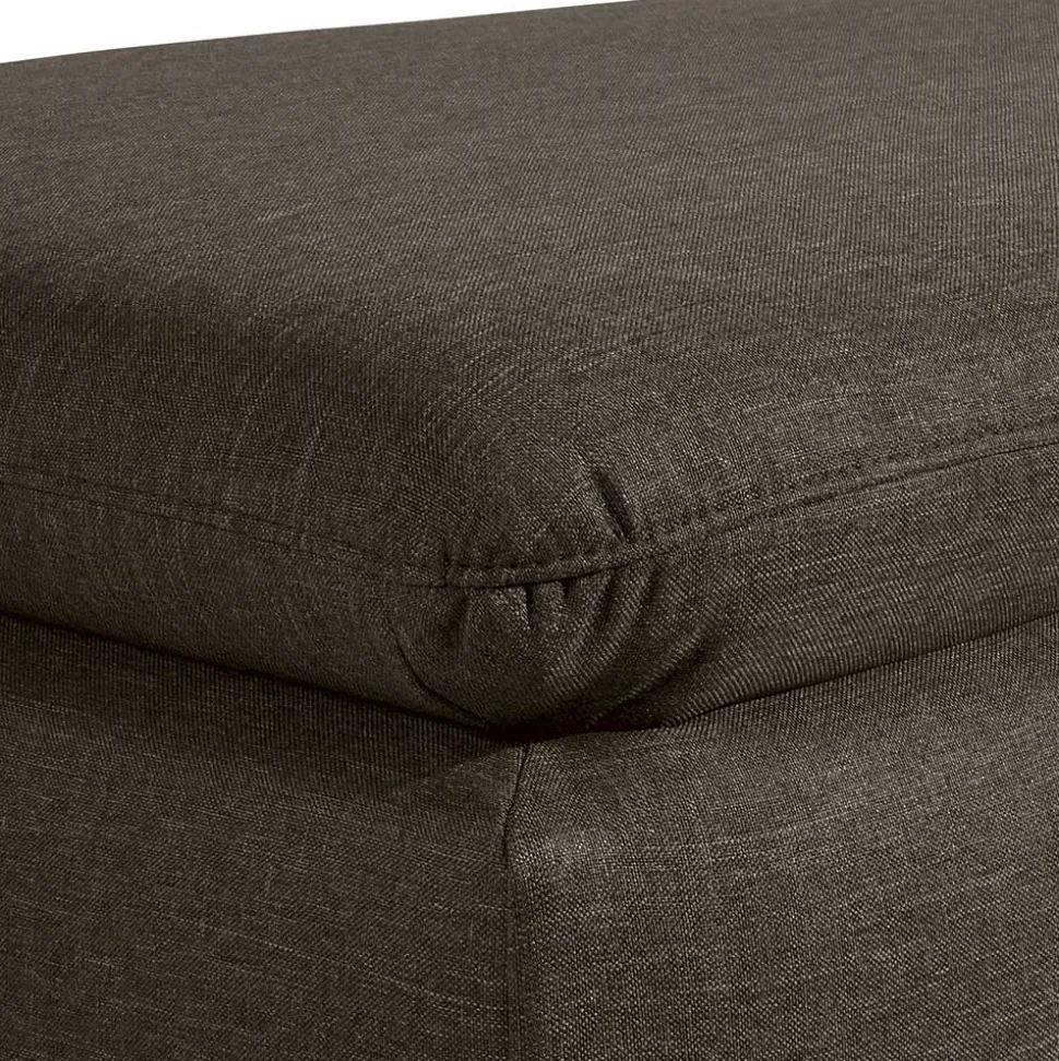 Wohnzimmerhocker in Dunkelbraun - Faith