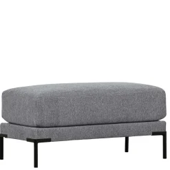 Wohnzimmerhocker in Jeansblau Chenille - Imonas