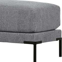 Wohnzimmerhocker in Jeansblau Chenille - Imonas