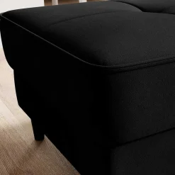 Wohnzimmerhocker mit Truhe in Schwarz - Oktay