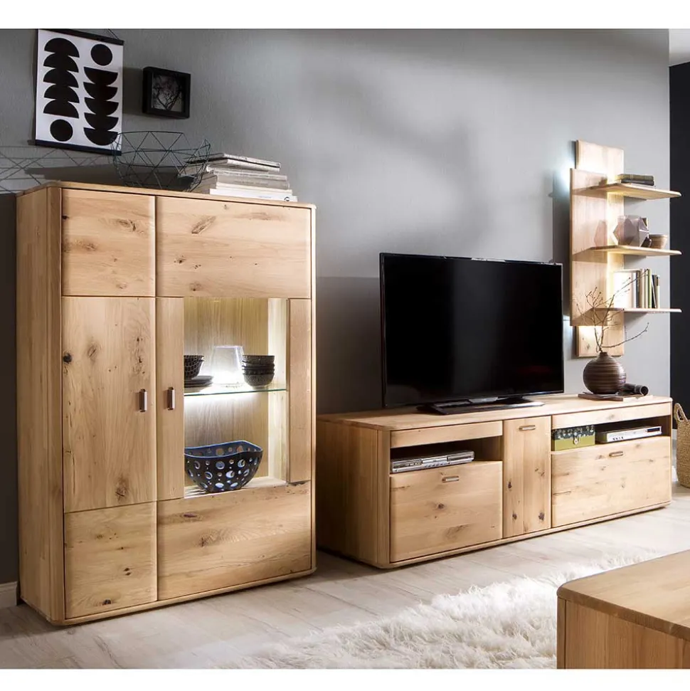 Wohnzimmermöbel Set aus Holz - Destal (dreiteilig)