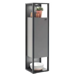 Wohnzimmermöbel TV Wand in Grau - Ridona (dreiteilig)