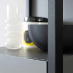 Wohnzimmermöbel TV Wand in Grau - Ridona (dreiteilig)