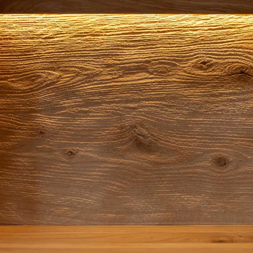 Wohnzimmerschrank aus Eiche und Glas - Masicuri