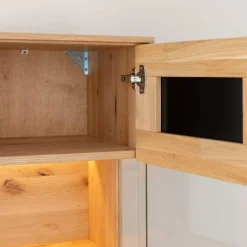 Wohnzimmerschrank aus Eiche und Glas - Masicuri