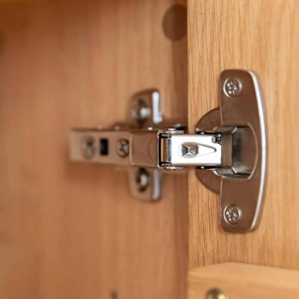 Wohnzimmerschrank aus Eiche und Glas - Masicuri