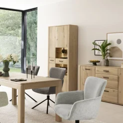 Wohnzimmerschrank in Asteiche Hell - Jevedaz