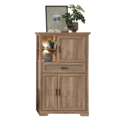 Wohnzimmerschrank in Eiche Optik mit LED - Barack